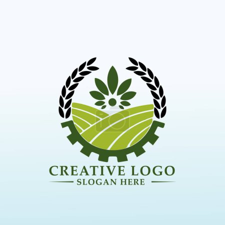 Illustration for Design a new logo for our farm maintain - Royalty Free Image