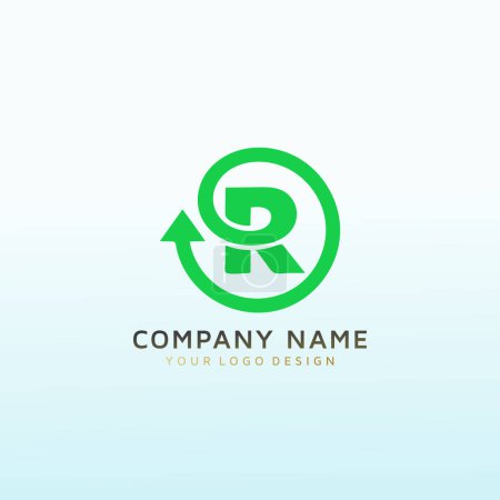 Illustration for The next generation green rehab logo design - Royalty Free Image
