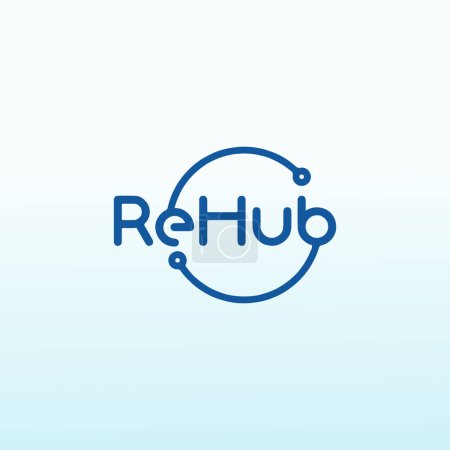 Illustration for The next generation green rehab logo design - Royalty Free Image