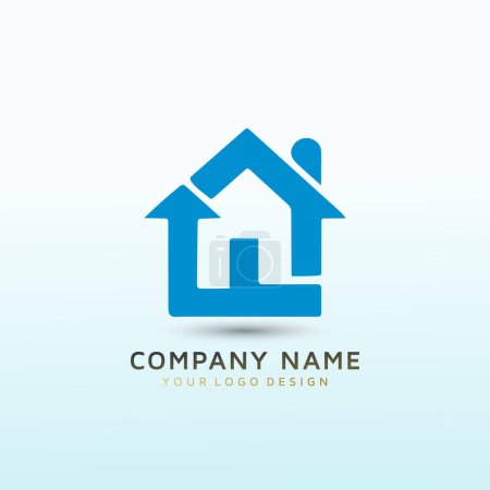 Illustration for Design a logo for a real estate investment firm letter fw - Royalty Free Image