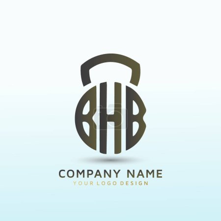 Ilustración de Logotipo para el equipo olímpico de levantamiento de pesas BHB - Imagen libre de derechos
