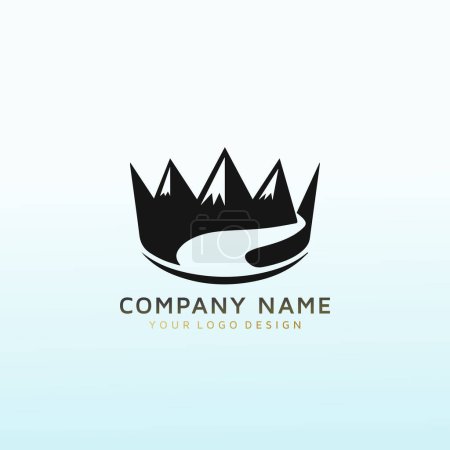 Illustration for Adventure and wilderness experience organization needs logo - Royalty Free Image