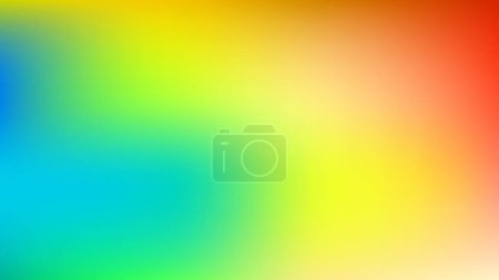 Illustration for Colorful abstract background. Creative graphic design with blurred gradient mesh backdrop. Smooth banner in bright rainbow colors without transparency. Vector illustration. - Royalty Free Image