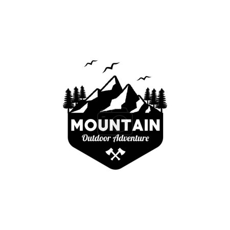 Foto de Montaña pico logo icono vector - Imagen libre de derechos