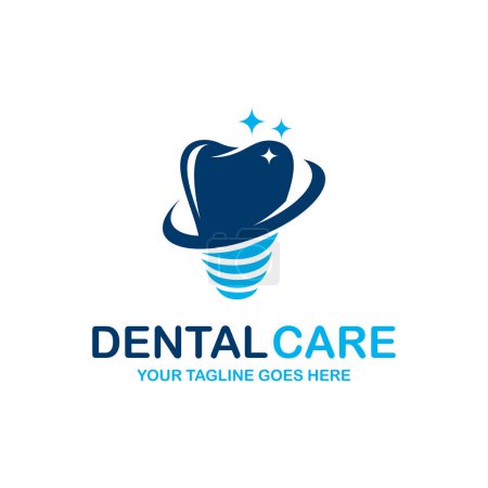 Foto de Diseño del logotipo del cuidado dental - Imagen libre de derechos