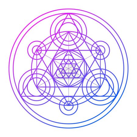 Alchemical magic circle. Astrology and the concept of religion
