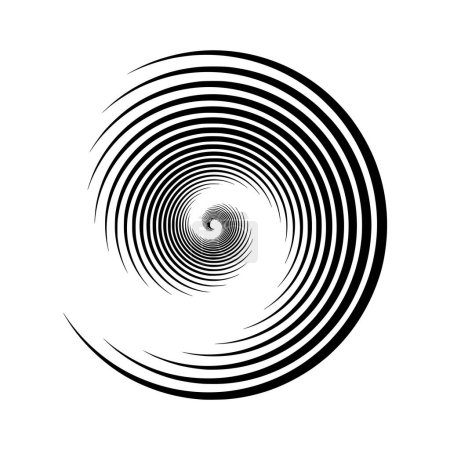 Illustration for Abstract image of a circle twisted inwards - Royalty Free Image