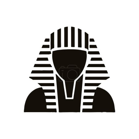 Silueta de un faraón egipcio