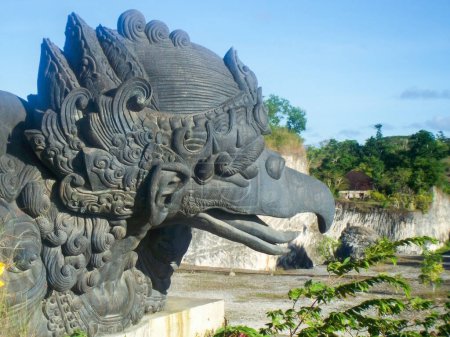 Photo for Close up of the Garuda bird head statue at the Garuda Wisnu Kencana Cultural Tourism Park - Royalty Free Image