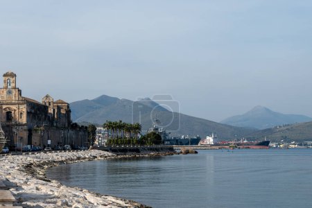 Morning walk in old part of Gaeta, ancient Italian city in province Latina on Tyrrhenian sea, Italy