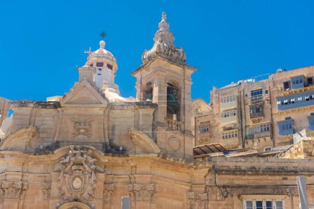 Foto de Antigua iglesia en La Valeta, Malta - Imagen libre de derechos