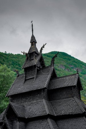 Photo for The ancient wooden church of Borgund, Norway - Royalty Free Image