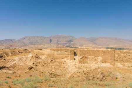 Ruins of Ancient Panjakent, old settlement in Tajikistan
