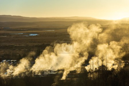Termas cerca de Stokkur geyser - Islandia
