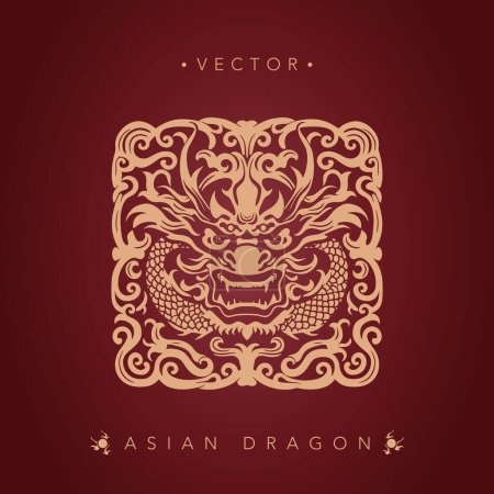 Asian dragon Chinese dragon totem pattern