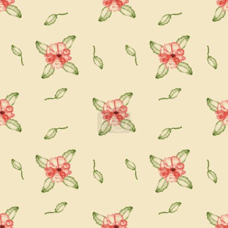 Photo for Elegant Floral Seamless pattern for printed items like fabric, sublimation, wallpaper, wrapping papaer and other decor stuff - Royalty Free Image