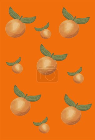 Photo for Orange Citrus Bright Pattern Background for wallpapaers, print products like invitation, wrapping paper and other decoration - Royalty Free Image