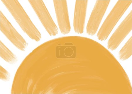 Illustration for Abstract sun background, vector illustration - Royalty Free Image