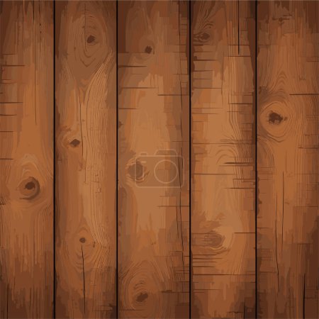 Ilustración de Fondo de textura de tablón de madera vieja. ilustración vectorial - Imagen libre de derechos