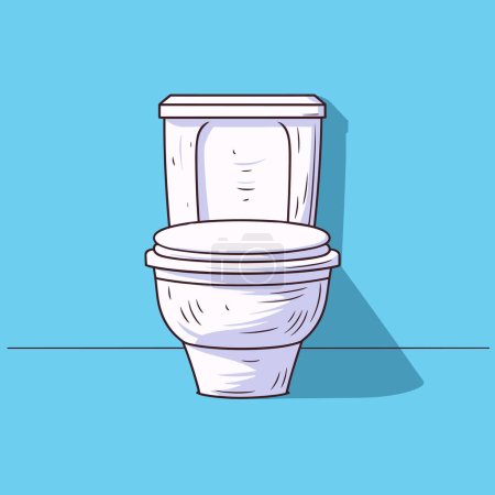 Illustration for Toilet bowl. Simple flat cartoon vector illustration - Royalty Free Image