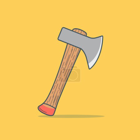 Axe flat icon for web. Simple axe or lumberjack sign vector illustration