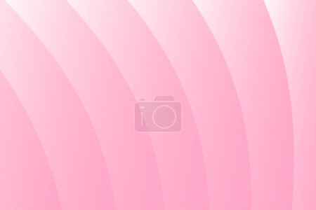 Téléchargez les photos : Illustration vectorielle motif sans couture vague rose, Ondes pastel dégradées douces, Absorber style coquille rose - en image libre de droit
