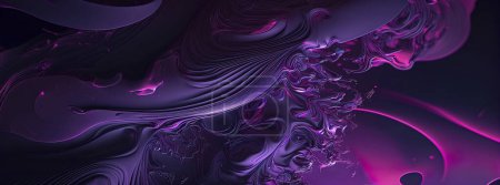 Photo for Purple abstract wave wallpaper - Royalty Free Image