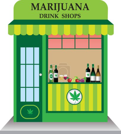 Foto de Store stall icon. cafe and restaurant theme. colorful design. vector illustration - Imagen libre de derechos