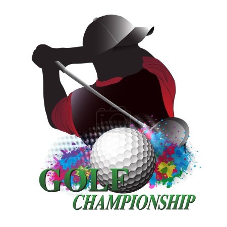 Foto de Golf club diseño logo vector plantilla - Imagen libre de derechos