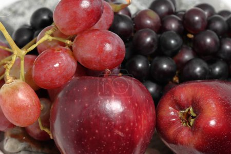 Téléchargez les photos : Collection of ripe fruits on close up picture - en image libre de droit