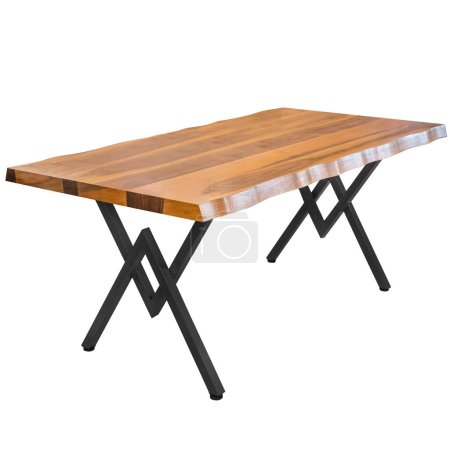 Loft-style table. Element of the interior. Isolated from the background.