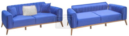 Téléchargez les photos : Folding sofa. Isolated from the background. In different angles. Interior element - en image libre de droit