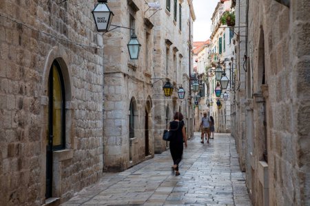 Foto de Dubrovnik, Croacia, 15 de septiembre de 2023: Vista del casco antiguo por la mañana - Imagen libre de derechos