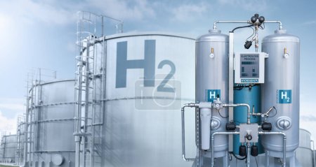 Machine for the production of hydrogen by electrolysis
