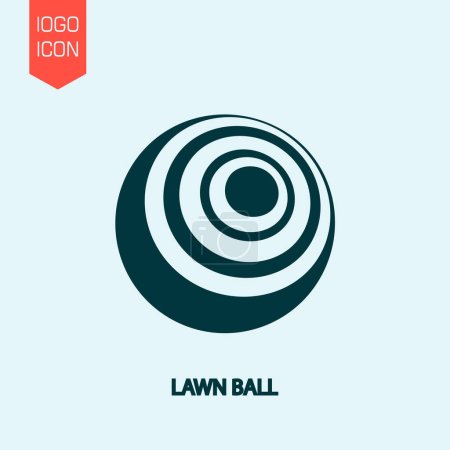 Illustration for Lawn ball design vector icon modern isolated illustration - Royalty Free Image