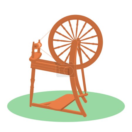 Illustration for Spinning wheel design vector icon template modern illustration - Royalty Free Image