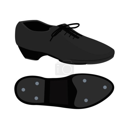 Ilustración de Ilustración de Oxford estilo grifo zapatos diseño plano moderno ilustración - Imagen libre de derechos