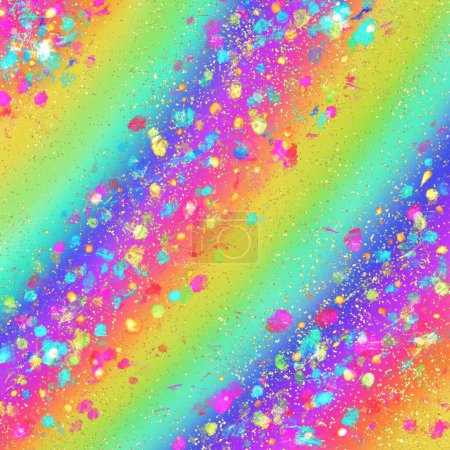 Téléchargez les photos : Fond numérique abstrait coloré avec confettis - en image libre de droit