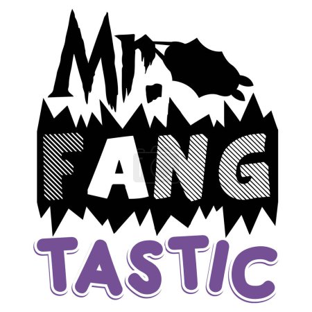 Ilustración de Sr. Fang diseño tipográfico vectorial tastico, texto aislado, composición de letras - Imagen libre de derechos
