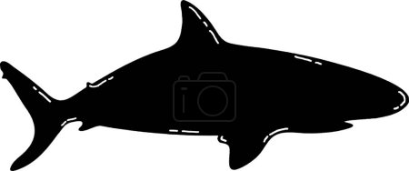 Téléchargez les illustrations : Conception vectorielle du requin, isolé - en licence libre de droit