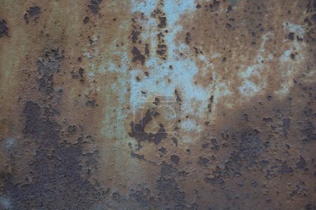 Foto de Antiguo metal oxidado corroído como textura de fondo abstracta - Imagen libre de derechos