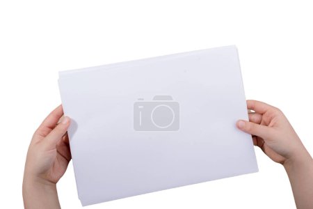 Foto de Blank paper texture or paper background. Empty paper texture background - Imagen libre de derechos