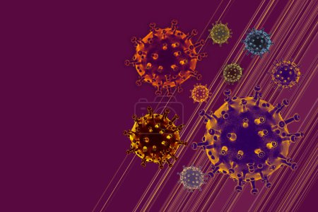 Foto de COVID-19 Antecedentes del brote de enfermedad por Coronavirus. Detener la propagación del brote pandémico mundial del virus Corona - Imagen libre de derechos