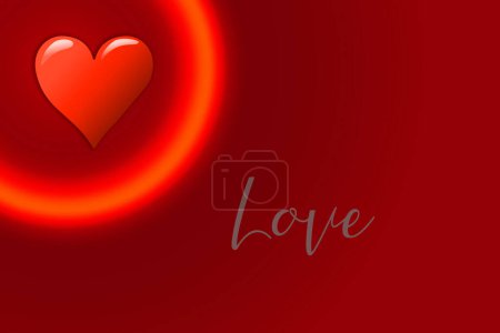 Téléchargez les photos : Forme du cœur comme symbole d'amour et de soins. Bonne Saint-Valentin salutation coeur - en image libre de droit