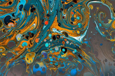 Photo for Abstract marbling art patterns as background - Royalty Free Image