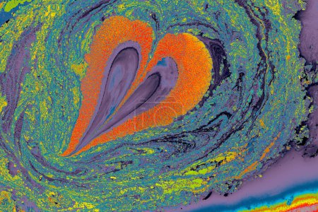 Foto de Patrón de jaspeado abstracto para tela, diseño. Corazón, amor, concepto romántico - Imagen libre de derechos