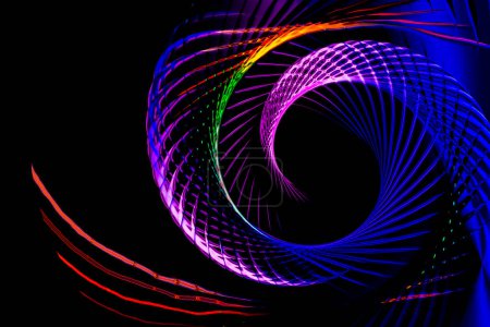 Photo for Colorful  spiral lines background pattern - Royalty Free Image