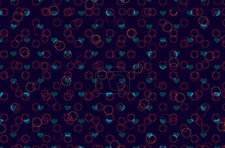 Photo for Creative concept colorful  dots background. Abstract dotted design for poster, card, banner, empty bubble - Royalty Free Image