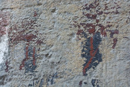 Foto de Antiguo patrón de textura de fondo de pared grunge erosionada como fondo abstracto - Imagen libre de derechos