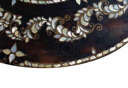 Foto de Ejemplo de arte otomano de incrustaciones de nácar en una bandeja - Imagen libre de derechos